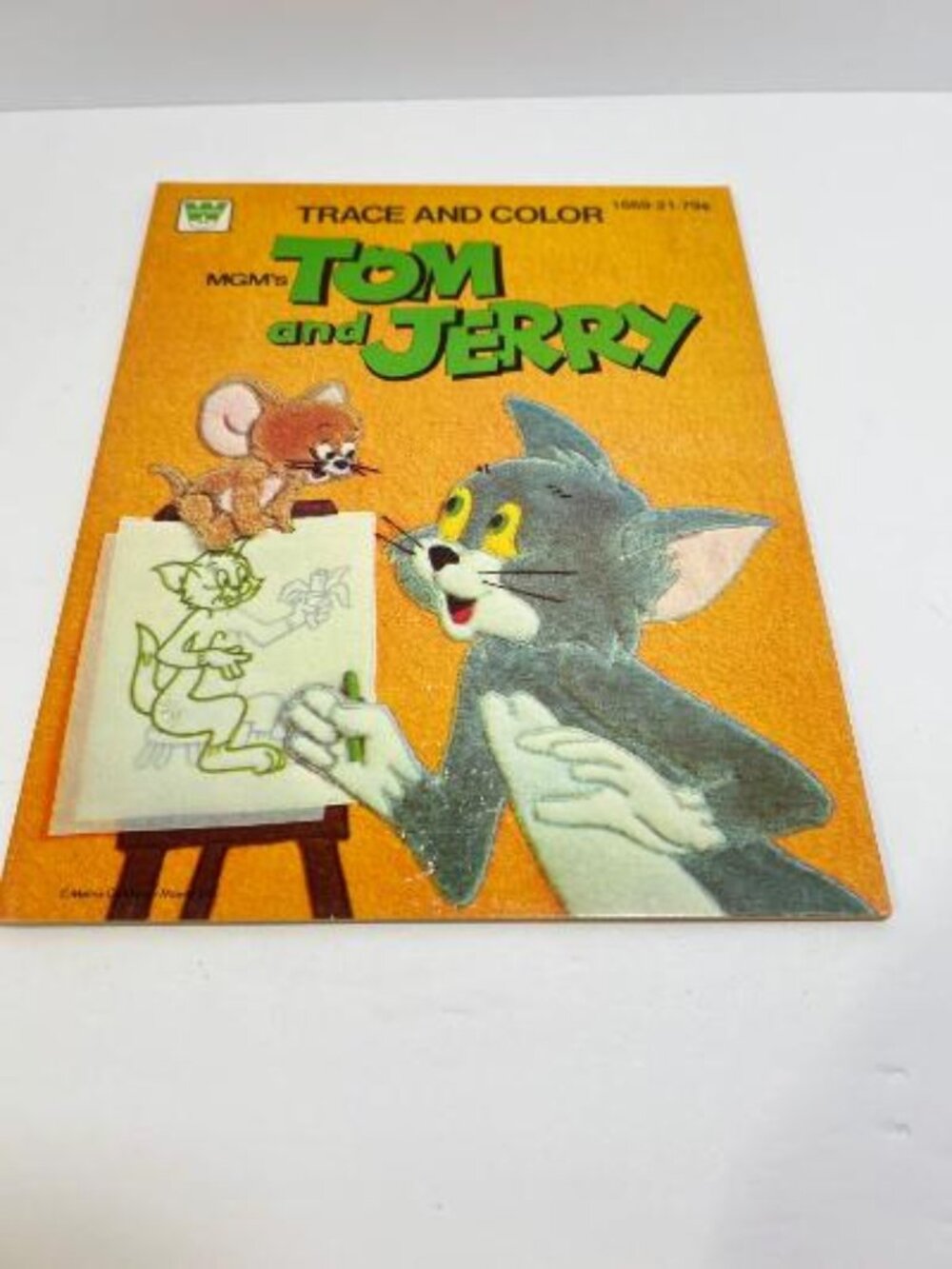 Vintage 1980 Children's Tom and Jerry Trace & Coloring Activity Book Whitman MGM